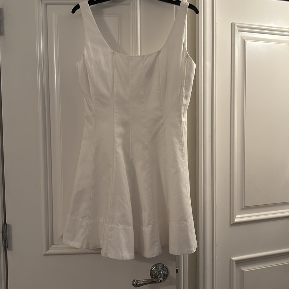 Banana Republic White Fit and Flare Dress - Picture 3 of 9